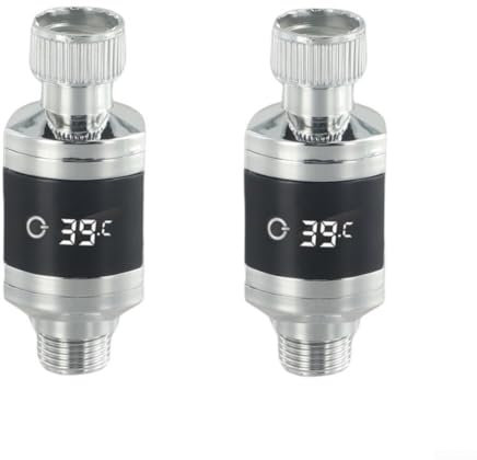 Zilimontt Digitales LED-Duschthermometer mit Echtzeit-Temperaturüberwachung und LED-Anzeige für sicheres Bade- und Duscherlebnis