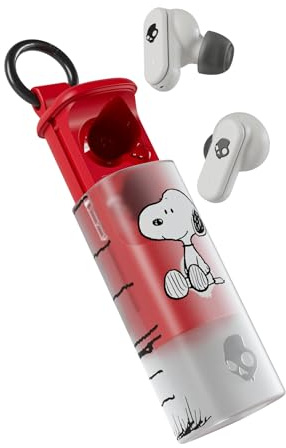 Skullcandy Dime Evo In-Ear Wireless Earbuds, 36 Hr Battery, Microphone, Works with iPhone Android and Bluetooth Devices - Peanuts Snoopy