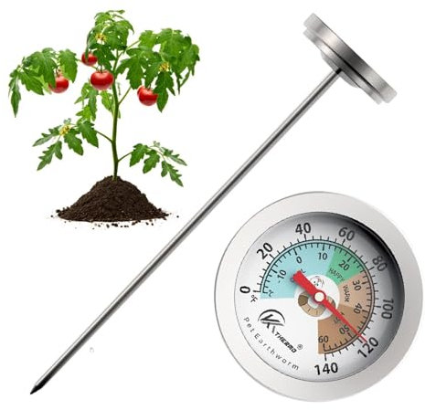 Termometro Da Giardino - Termometro Del Terreno Da Giardino 7 Pollici - Termometro Per Geoterma Termometro Termometro Del Giardino Termometro Termometro Termometro Termometro Termometro Giardino Facil