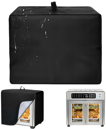 TRINENOX Toaster Oven Cover Compatible with 26 QT Extra Large Air Fryer,600D Heat-Resistant Waterproof Nylon with Aluminum Foil, Custom Fit for Convection Ovens