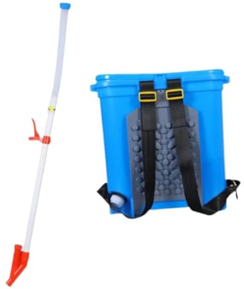 Strumenti Agricoli Spandiconcime manuale da 25 litri, strumento per la semina del giardino, spruzzatore di fertilizzanti, spandiconcime multifunzione per prato Strumenti per Semina(Single Hole)