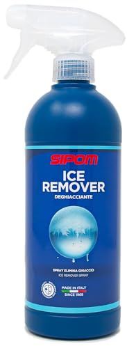 SIPOM Ice Remover Deghiacciante Spray Rapido per Auto 500 ml – Elimina Ghiaccio e Brina da Parabrezza, Vetri, Specchietti e Serrature – Non Lascia Aloni – Made in Italy