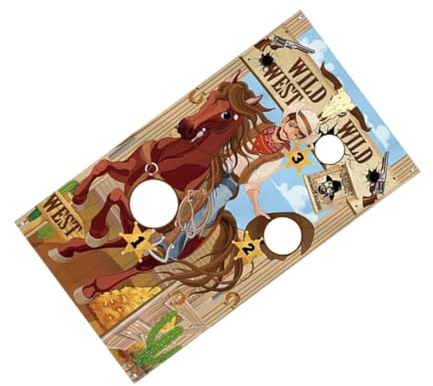 Gatuida Western Party Sandsackwurfspiel mit Abgerundeten Kanten aus Polyester Lustiges Spiel für Kinder und Erwachsene für Teenager und Partydeko