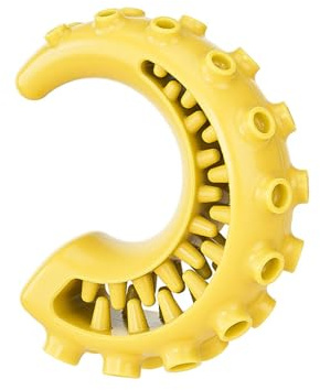 Tentacoli di calamari interattivi per cani, giocattolo masticabile, palla slow feeder design in gomma per la cura dei denti e l'esercizio mentale, giocattolo da masticare per cani per alleviare lo