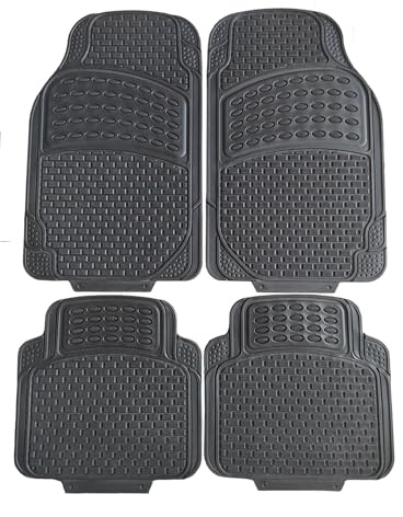 TOP DRIVE Tappetini in GOMMA-PVC Tappeti per auto UNIVERSALI SET 4 PZ.