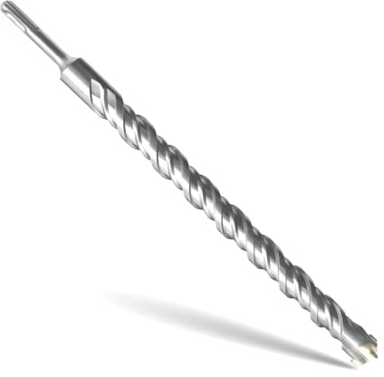 SDS Plus Hammer Drill Bits 25mm x 350mm,Professional Cross Tip Carbide Drill bit for Brick Walls,Masonry,Concrete