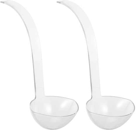 PRETYZOOM Louche en Plastique Légère avec Bec Verseur pour Service de Punch, Lot de 2 Pièces, pour Fêtes et Événements, Dimensions 30x11x5cm