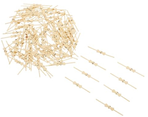 Uonlytech 100 Pièces Connecteurs de Lustre, Accessoires pour Lampes en Verre, Or, Fer, Structure Stable, Installation Facile, pour Lustres et Luminaires, Intérieurs