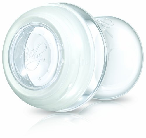 Nuby NT67627 Natural Touch Muttermilchbehälter aus PP 240ml mit Schraubring und Silikon-Deckel/geeignet für die Aufbewahrung im Kühl- und Gefrierschrank / 2er Pack, Transparent