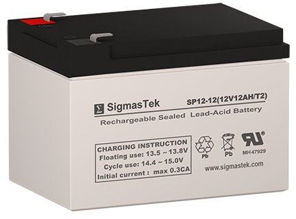 PS-12120 12 Volt 12 AmpH SLA Replacement Battery with F2 Terminal