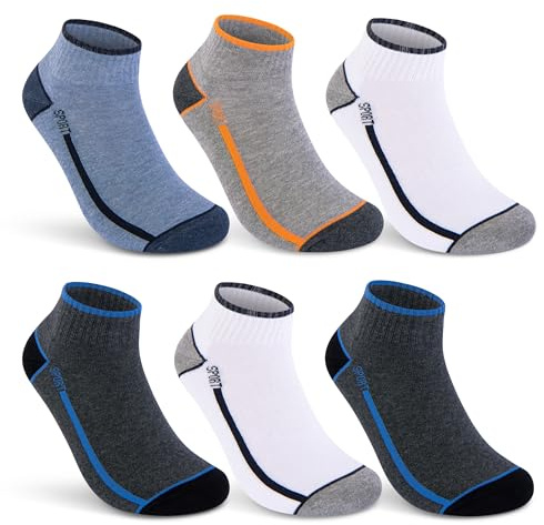 6 eller 12 Par Sneaker Strumpor Herr & Dam Sportstrumpor Frottésula Bomull 16215/18 (43-46 6 par)
