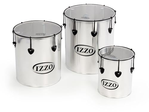 Percussion Plus pp780 Samba Drums in Silber matt Finish (Set von 3)