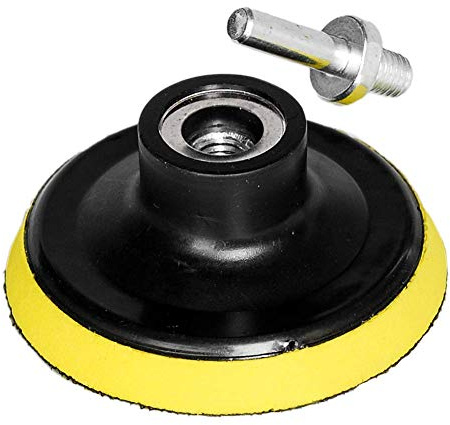 OxoxO Hook and Loop Backing Pad 3-Inch/80mm Sanding Polishing Backer Plate with M10 Drill Adapter for Random Orbit Sander Polisher Buffer