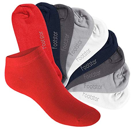 Footstar barnsneakerstrumpor (10 par) – Sneak it! - Korta strumpor för flickor och pojkar, metropolis, 31-34