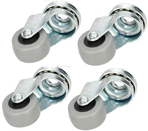 KOTARBAU 4 Stk Möbelrollen Ø 30 Alle Böden Geeignet Lenkrollen Gummirollen Transportrollen Sofarollen Schieberollen Werkzeugrollen Schwerlastrollen