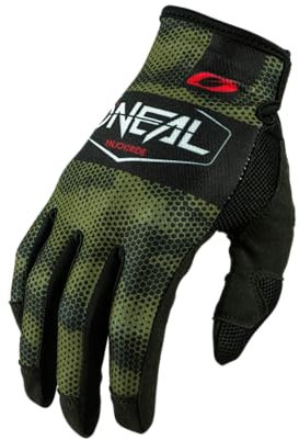 O'NEAL | Fahrrad- & Motocross-Handschuhe | MX MTB DH FR Downhill Freeride | Langlebige, flexible Materialien, belüftete Nanofront-Handpartie | Mayhem Glove | Erwachsene | Schwarz Grün | Größe M