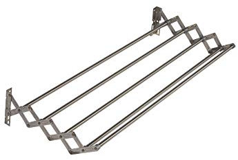 Jumbo Nick60 Stendibiancheria a Soffietto Inox, Acciaio, Multicolor, 60 cm