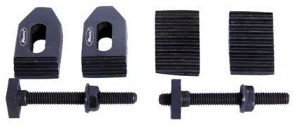 A-Tools Spannpratze, Schwarz, 10 tlg Stufen-Spannset für Mini Teilapparat Rundtisch 75 mm - 100 mm oder andere T-Nutentische mit 6 mm Nut, 4 Stufenpratzen und Montageschrauben