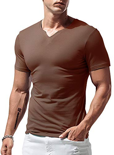 Herr Slim Fit Långärmad Henley T-shirt Vardaglig V-ringad Undertröjor Bomull