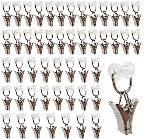 UMCHU 50 Stück T-Glider Vorhangklammern