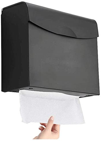 Toilettenpapierhalter Papierhandtuchspender Black Space Handtuchspender aus Aluminium zur Wandmontage, Handtuchspender für Badezimmer, Papierhandtuchhalter Mode