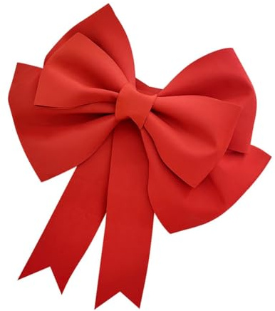 Hrlace Riesen Schleifen Große Dekoschleife Eva Schwamm Schleife Hängende Riesenschleife Weihnachtsschleifen Autoschleifen DIY Dekoschleife für Hochzeit Party Dekoration Rot 50cm