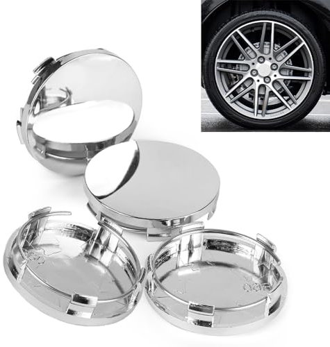 RXKFIGX Tyre Center Hub Cover for Auto Universal Wheel Hub Caps Hub Centre Caps 60mm Wheel Centre Cap 4Pcs Wheel Centre Alloy Hub Center Caps Hubcaps Compatible Wheel Centre Cap