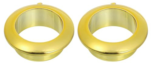 QUARKZMAN 2pz 0,98 pollici 25mm Passacavi in Nylon Copertura Foro Cavi Oro | Plastica, Organizzatore Cavi, per Scrivania Armadio Computer, per Scrivania