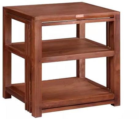 Elitix HiFi Rack Audioschrank Aus Holz für Plattenspieler, Professionelles Stereo-Rack-Ständersystem, Medienkonsolentisch, Stereo-Ständerschrank/DVD-Ständer(Style-b,Three Layers)
