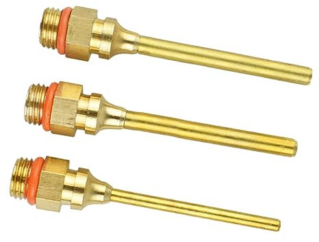 Toddmomy 4-teiliges 70-mm-kupferdüsenset Für Heißkleber Mit Schraubenschlüssel 3 Verschiedene Größen Zum Basteln Zufällige Farbe
