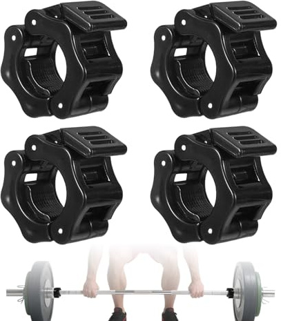 ShinherYee 6 cierres para mancuernas de 28 mm, cierre rápido, 28 mm, para barras largas, barras cortas, color negro (28 mm)