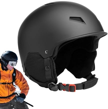 ETUCYNG Casco de Snowboard Hombres, Casco de Esquí para Mujeres | Casco de Deporte de Nieve Absorbente de Choques,Cubierta de la cabeza de Esquí de Protección con Clip de Correa de Gafas para