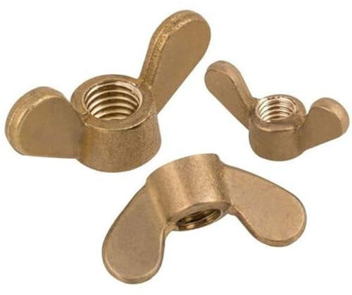 2pcs M12 Brass Butterfly Nuts,Original Brass Wing Nuts for Metric Bolts & Screws