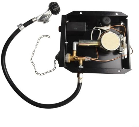 Gruppo bruciatore, 47000 BTU Riscaldatore da terrazza Tubo di Vetro Modulo Bruciatore Sostituzione senza foratura aggiuntiva con kit di montaggio regolatore (D)