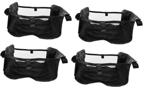 LOORGVEL 4 Stück Organizer für Kinderwagen aus Oxford Gewebe Aufbewahrungstasche mit Multifunktionalem Design und Leicht zu Reinigendem Kinderwagenkorb für Boden