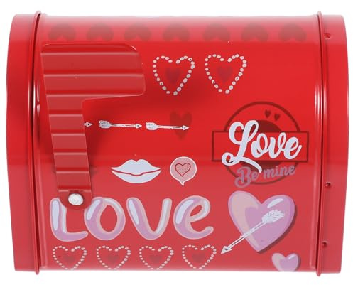 VILLCASE cajas de galletas lata de dulces cajas de embalaje de dulces con tapa Red