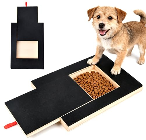 Jadyon Krallenschleifer für Hunde, Kratzbrett Hund mit Leckerlibox | Stressfrei Alternative zu Krallenschere für Hunde, Multifunktionale Schleifpapier für Hundekrallen Welpentraining