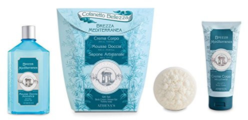 Gift Set Brezza Mediterranea: Mousse Doccia 400 ml + Crema Corpo 200 ml + Sapone Vegetale