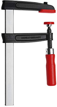 BESSEY Temperguss-Schraubzwinge TGRC60S17 | 600 mm Spannweite | Solide Schraubzwinge mit Tempergussbügel für präzises und zuverlässiges Spannen bei täglichen Arbeiten