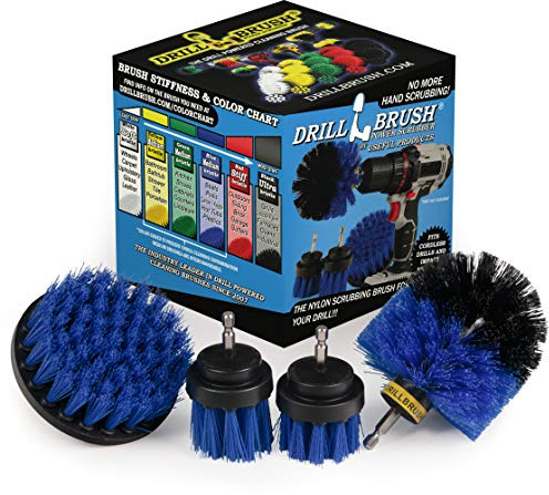 Marine Cleaning Supplies - Brush Kit for a Clean Boat - Boat Accessories - Tank Cleaner Tool Set - Hull and Deck Scrubbing Set - Professional Pool Cleaning Brushes - Aquarium Scrubber - Water Vessels