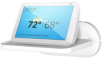 PlusAcc Wandhalterung für Show 8 (1./2./3. Gen) - kleines Wandregal für Google Nest, Bose, JBL Und andere intelligente Lautsprecher，Platzsparende Lösung (Weiß)