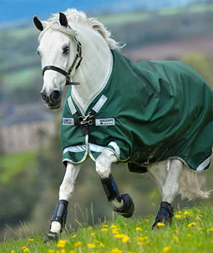 Horseware Rambo Original lite mit Beinausschnitt Green- Silver (160)