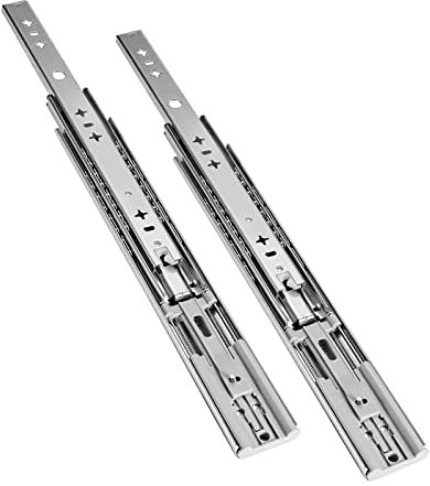 V3VOGUE 2 Stück Schwerlastauszügen 300 550 750 800mm - Schubladenauszüge Softclose Vollauszug Möbel-Auszug Schienen - 3-teiliges Teleskopschienen - Seitliche Montag - Kugelführung Leise