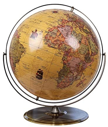 POCHY hübsch Globen 19.6in Bunte Weltkugel 720 ° Rotation Geografische Globen Große Lernkugel für Heimdekoration praktischMode