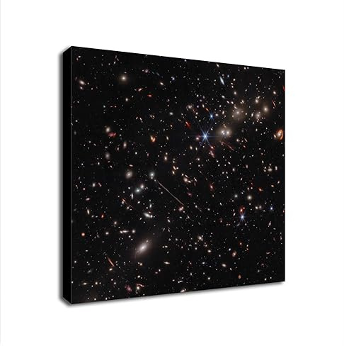 NASA James Webb-Teleskop – El Gordo (NIRCam Bild) Wandbild – Gerahmte Leinwand ([61 cm x 61 cm])
