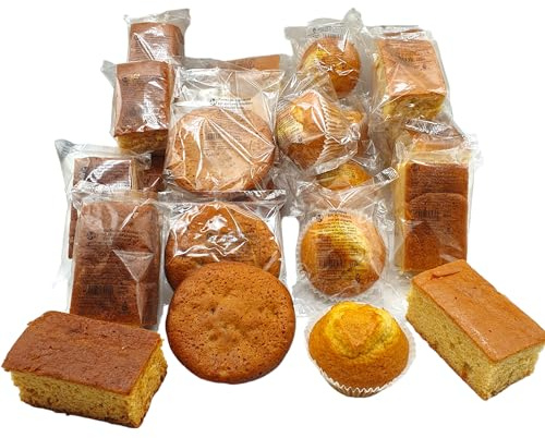 Surtido Magdalenas, Tortas de Arandanos, Bizcochos Sin Azucar y Sin Lactosa - Laly - Caja 2 Kilos - Envuelto