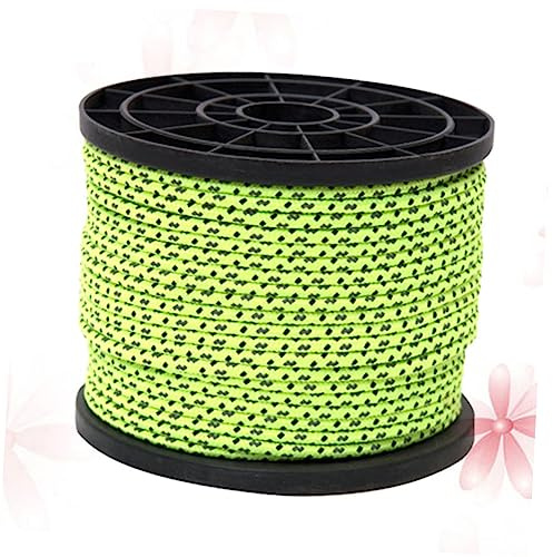 Anneome 4mm Guy Lines Tent Fix Rope Reflective Rope Camping Cord 50m for Outdoor