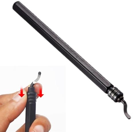 Pipe Boring Tool, Brake Deburring Tool | 360 Degree Rotating Pen Deburring Tool - Compact Chamfering Tool Steel with Handle for PVC ABS