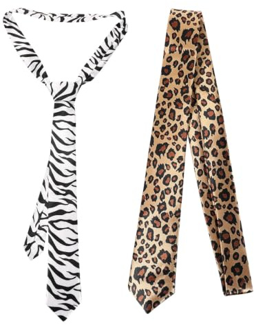 VALICLUD binden Animal-Print-Gürtel für Damen schwarze Krawatten Armbänder Leopardenschal für Damen LEOPARD PANS Women leopardenmuster weinbar Partyzubehör Festival-Krawatte Satin