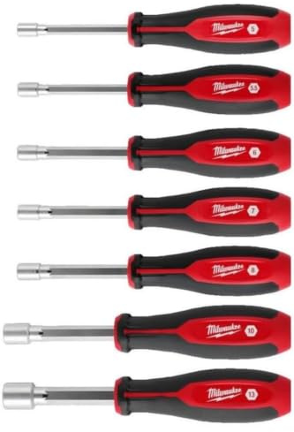 Milwaukee 4932492372 Hollow Core Nut Driver Set 7 Piece